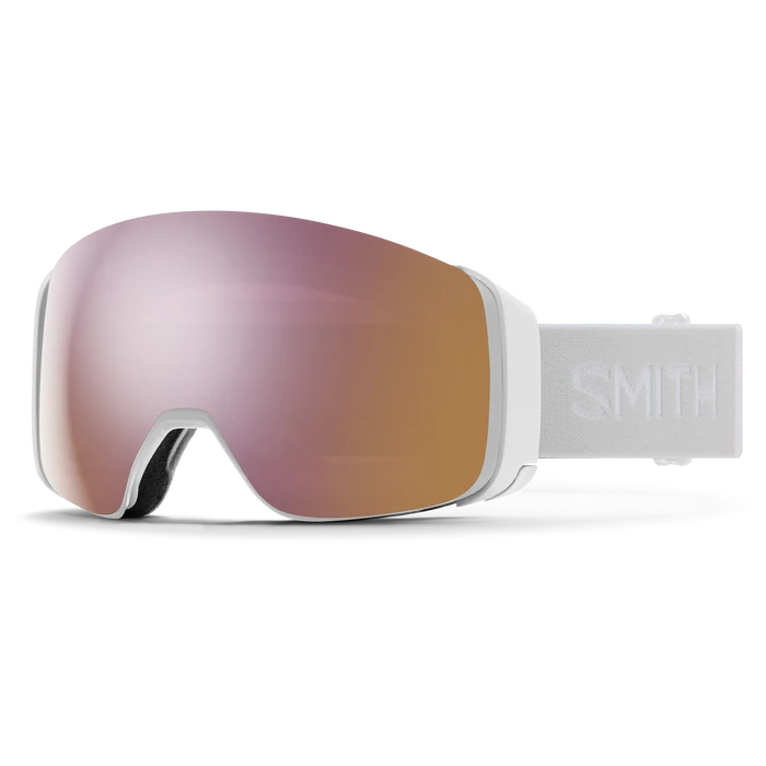SMITH 4D Mag White Vapor - ChromaPop Everyday Rose Gold Mirror + ChromaPop Storm Rose Flash Snow Goggle Snow Goggles Smith