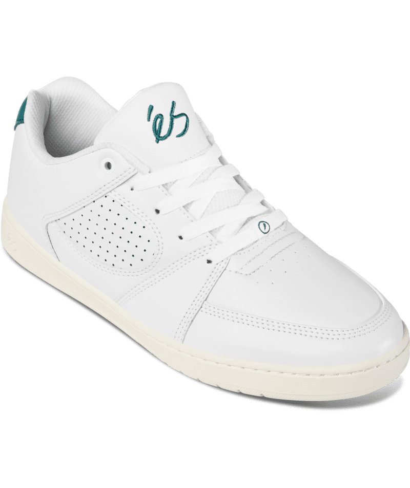ES Accel Slim Shoes White/Tan Men's Skate Shoes Es