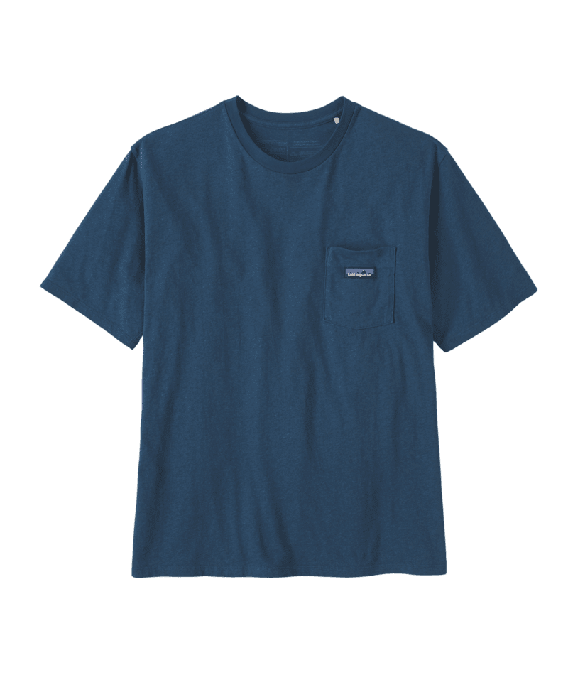 PATAGONIA Daily Pocket T-Shirt Tidepool Blue Men's Short Sleeve T-Shirts Patagonia
