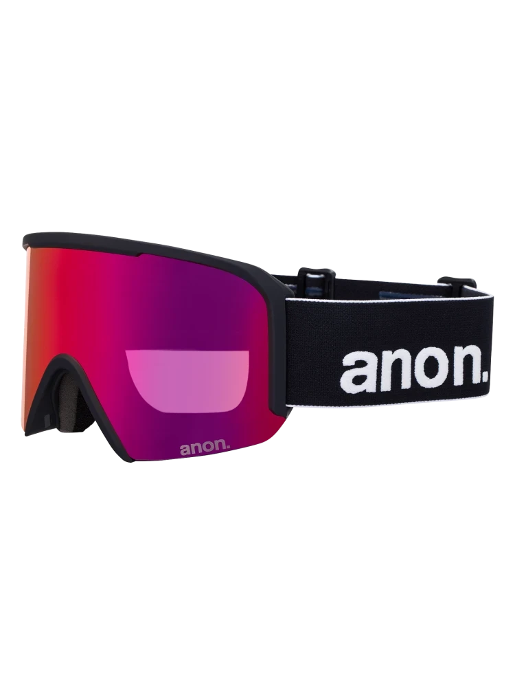 ANON Nesa Black - Perceive Perceive Sunny Red + Perceive Cloudy Burst + MFI Face Mask Snow Goggle Snow Goggles Anon