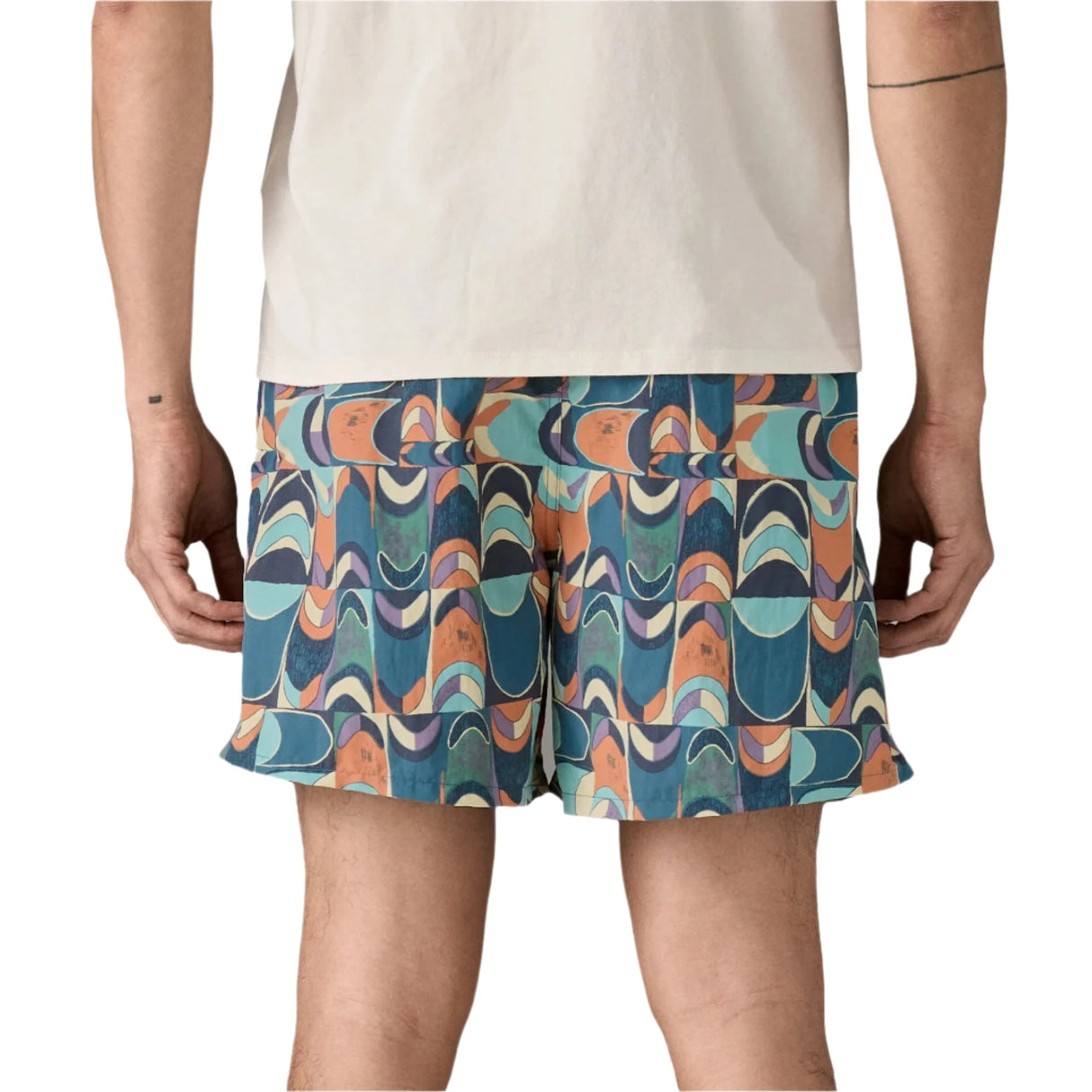 PATAGONIA Baggies 5" Boardshorts Swallowtail Geo: Still Blue Men's Boardshorts Patagonia