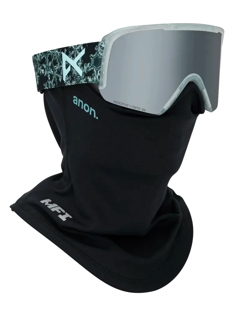 ANON Nesa S Snow Flurry - Perceive Sunny Onyx + Perceive Cloudy Burst + MFI Face Mask Snow Goggle Snow Goggles Anon