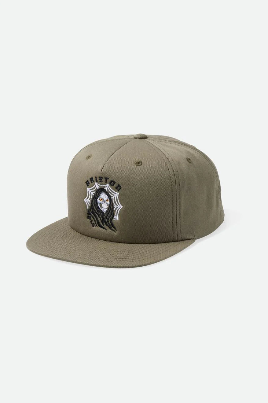 BRIXTON Reaper MP Snapback Hat Olive Surplus Men's Hats Brixton