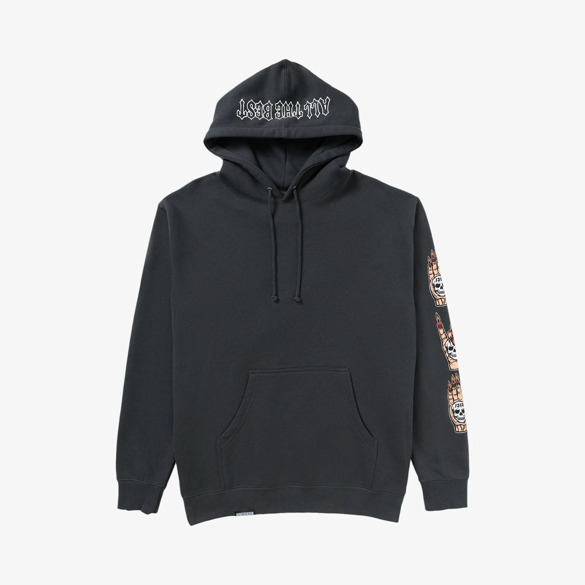 1910 Arrows In The Dark Pullover Hoodie Vintage Black Men's Pullover Hoodies 1910