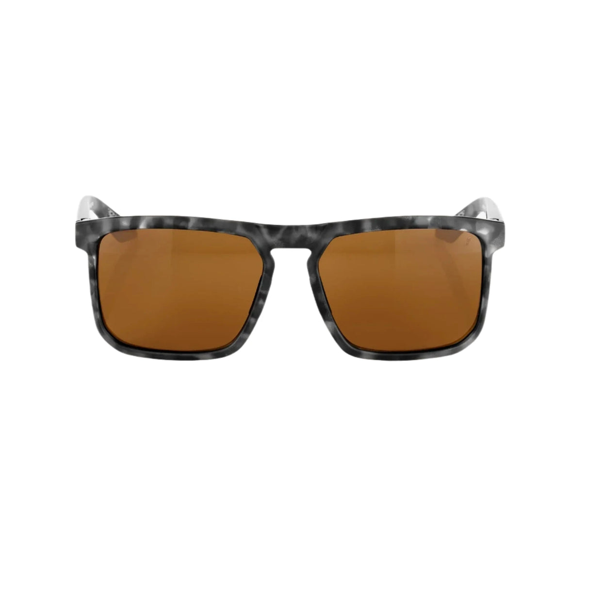 100% Renshaw Matte Black Havana - Bronze Sunglasses Sunglasses 100%