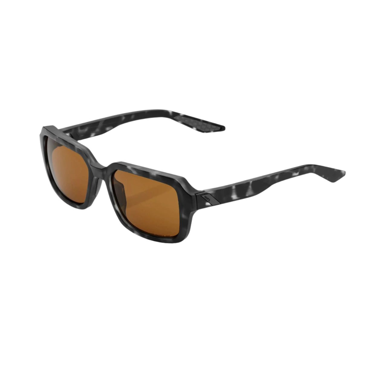 100% Rideley Matte Black Havana - Bronze PEAKPOALR Polarized Sunglasses Sunglasses 100%
