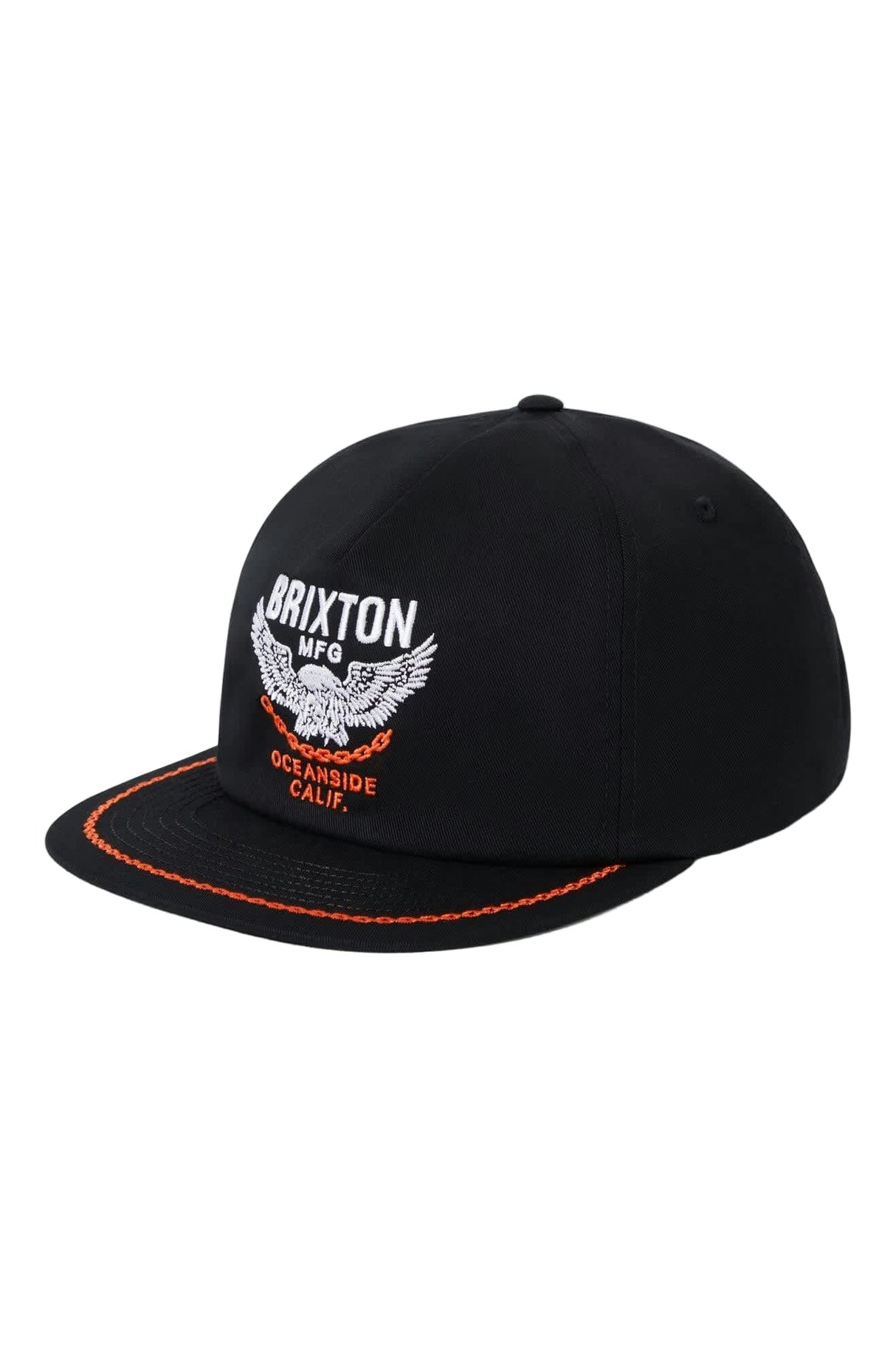 BRIXTON Waller Snapback Hat Black Men's Hats Brixton