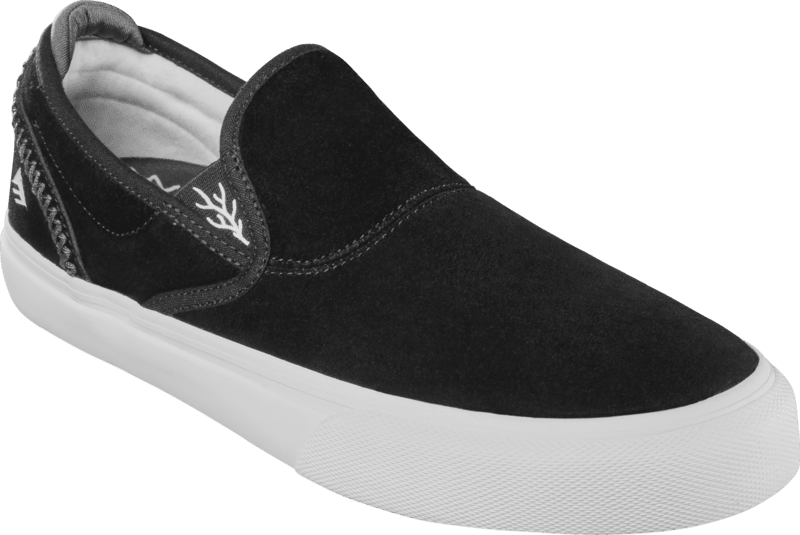 EMERICA Wino G6 Slip On Shoes Black/White/White Men's Skate Shoes Emerica
