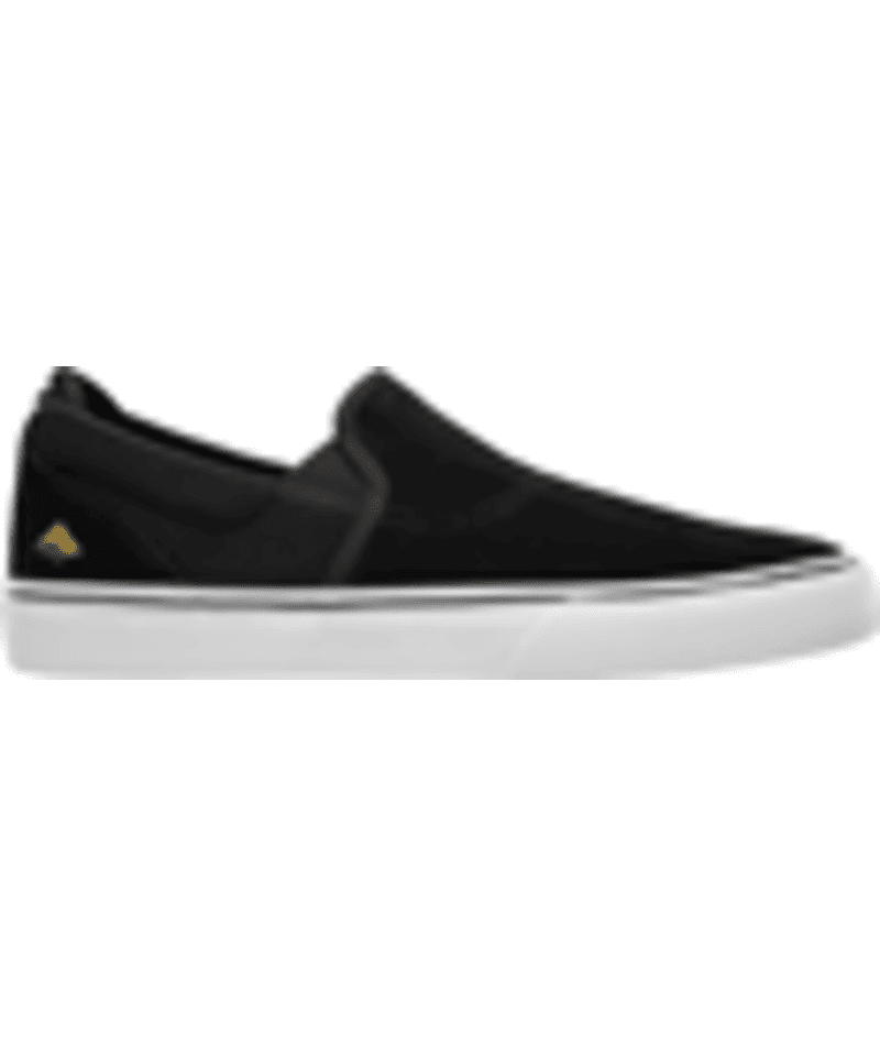 EMERICA Wino G6 Slip-On Shoes Black/White/Gold Men's Skate Shoes Emerica