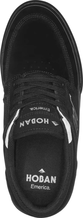 EMERICA Hoban Shoes Black/Black/White Men's Skate Shoes Emerica