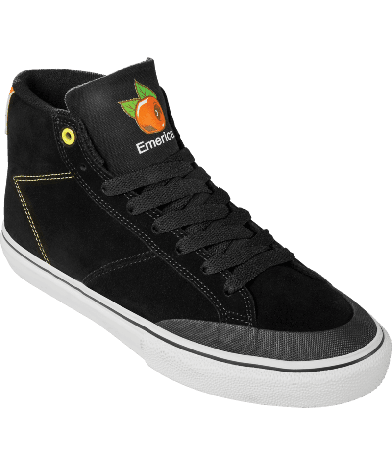 EMERICA Omen Hi X O.J. Wheels Shoes Black Men's Skate Shoes Emerica