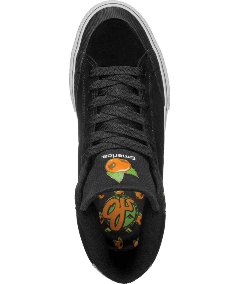 EMERICA Omen Hi X O.J. Wheels Shoes Black Men's Skate Shoes Emerica