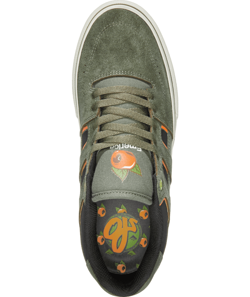 EMERICA Tilt G6 Vulc X O.J. Wheels Shoes Olive Men's Skate Shoes Emerica
