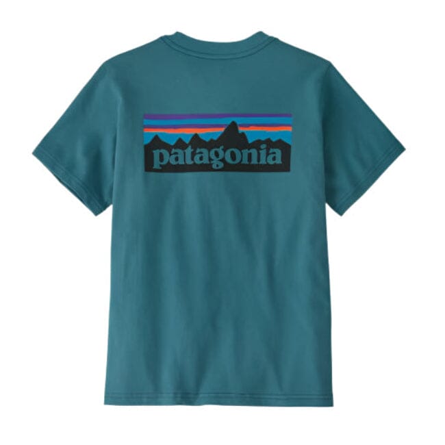 PATAGONIA Kid's Graphic T-Shirt Wetland Blue Men's Short Sleeve T-Shirts Patagonia
