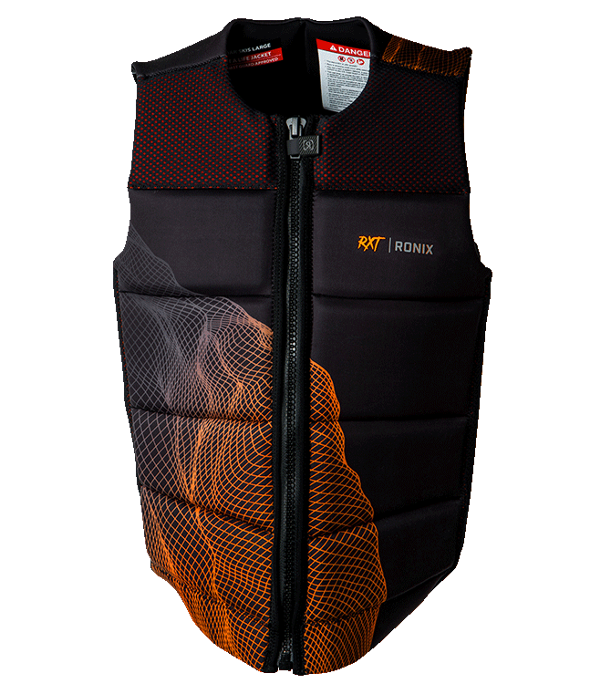 RONIX RXT Impact Wake Vest Electro Orange/Black Men's Wake Vests Ronix