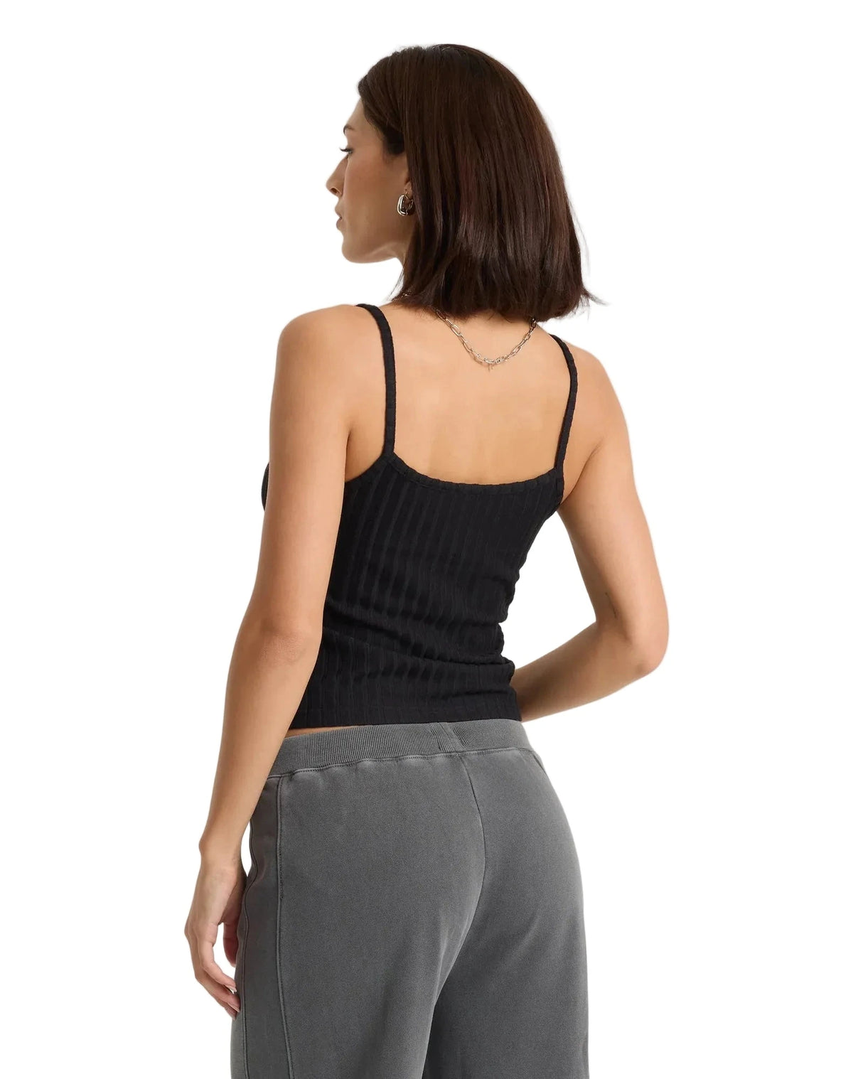 VOLCOM Women's Lived In Rib Tank Top Black Women's Tank Tops and Halter Tops Volcom