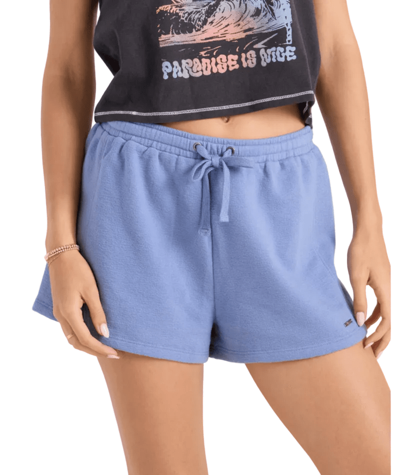 VOLCOM Women's Lived In Fleece Short Horizon Blue Women's Shorts Volcom