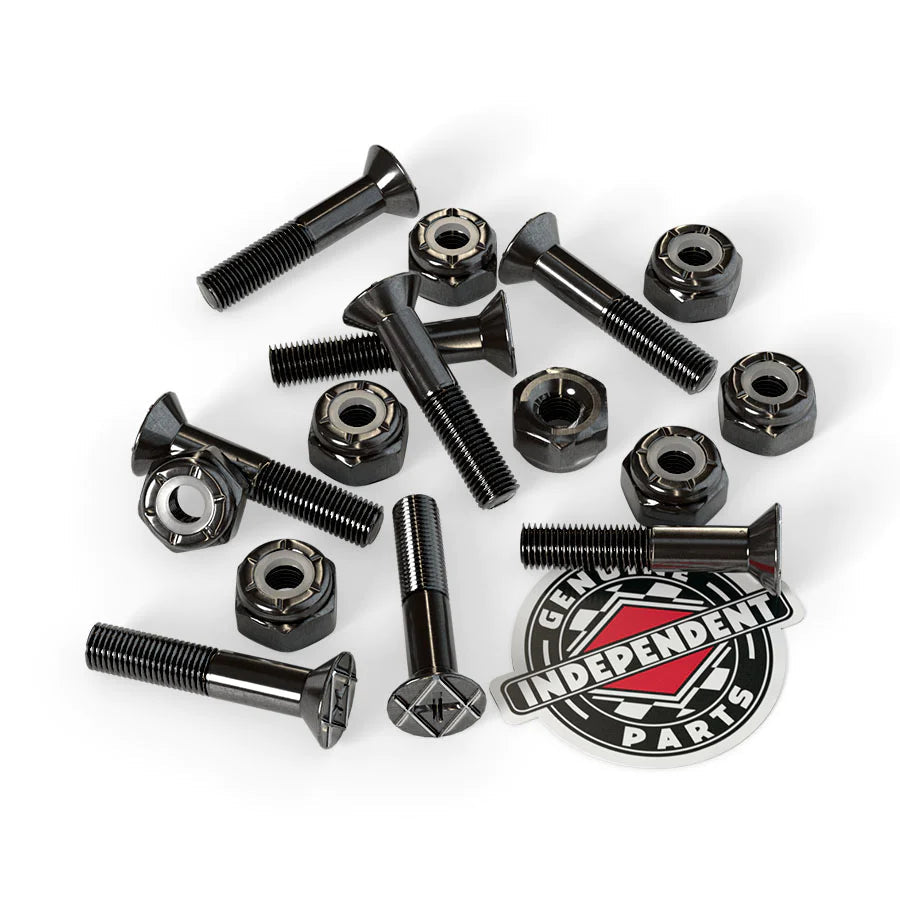 INDEPENDENT Phillips 7/8in Black Skateboard Hardware Skateboard Hardware Independent