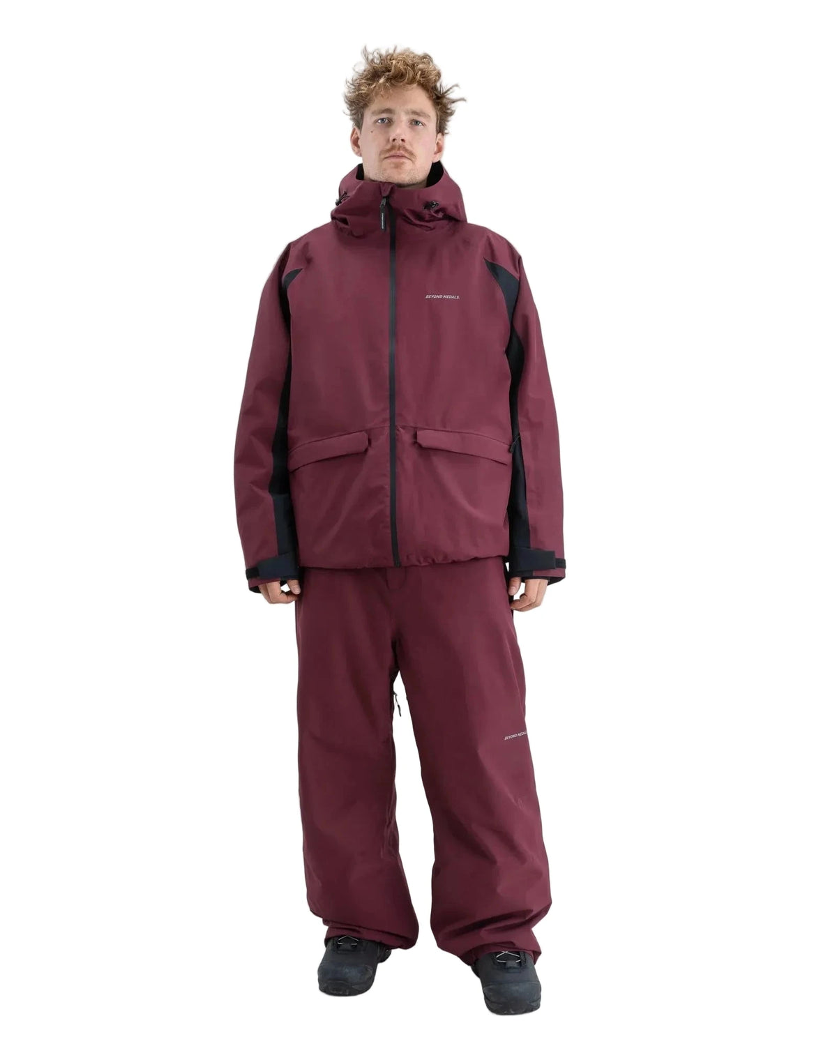 BEYOND MEDALS Nostalgia Snow Jacket Dark Red 2027 Men's Snow Jackets Beyond Medals