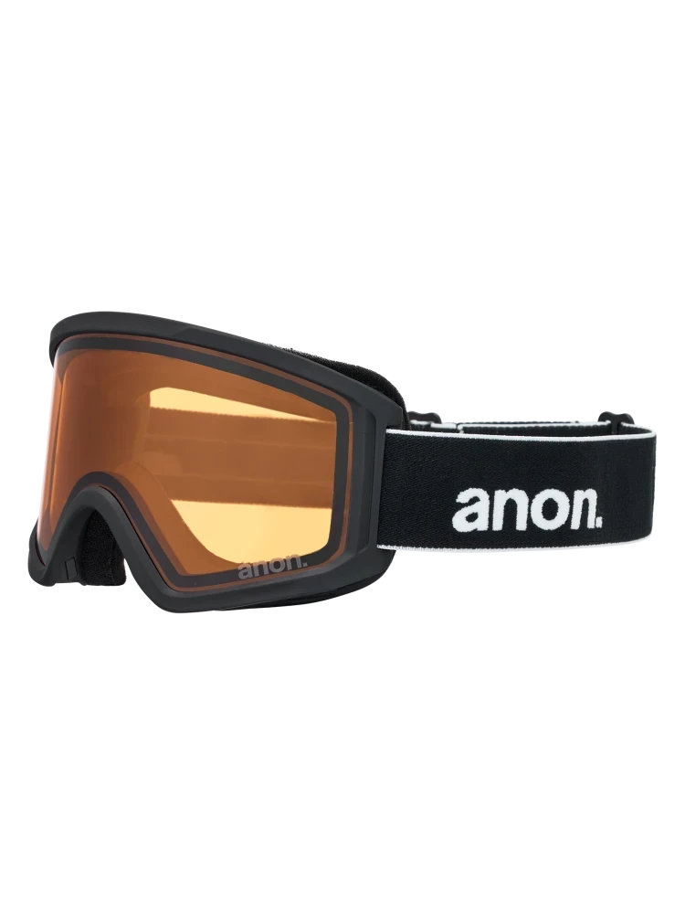 ANON Tracker 2.0 Black - Amber + Face MFI Face Mask Youth Snow Goggle Snow Goggles Anon