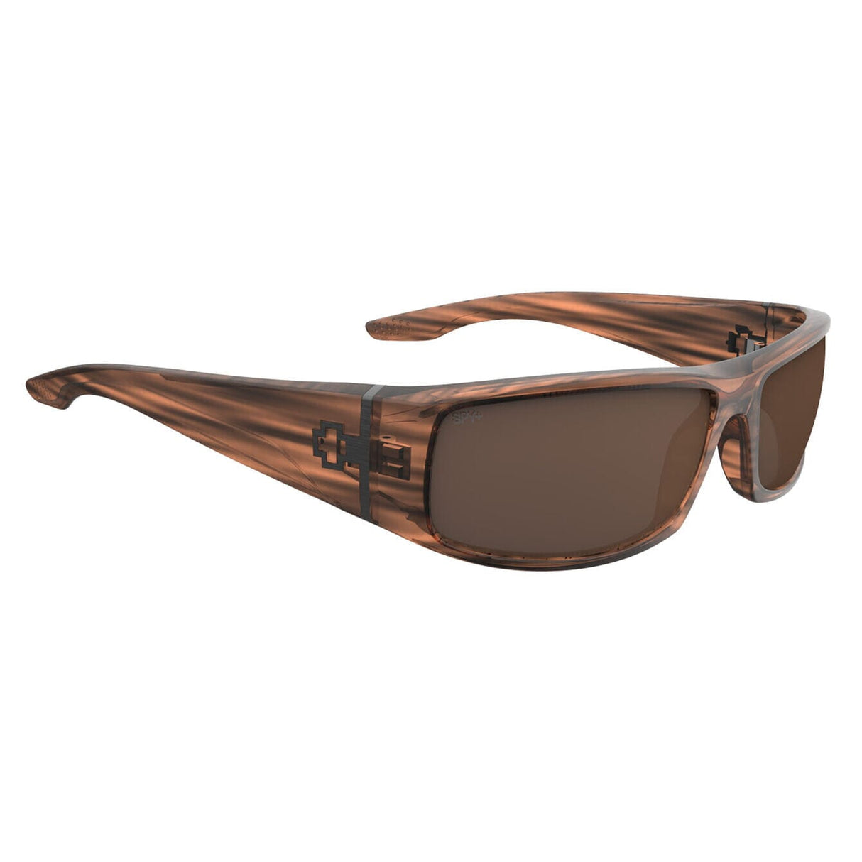 SPY Cooper Brown Stripe Tort - Happy Boost Bronze Sunglasses Sunglasses Spy