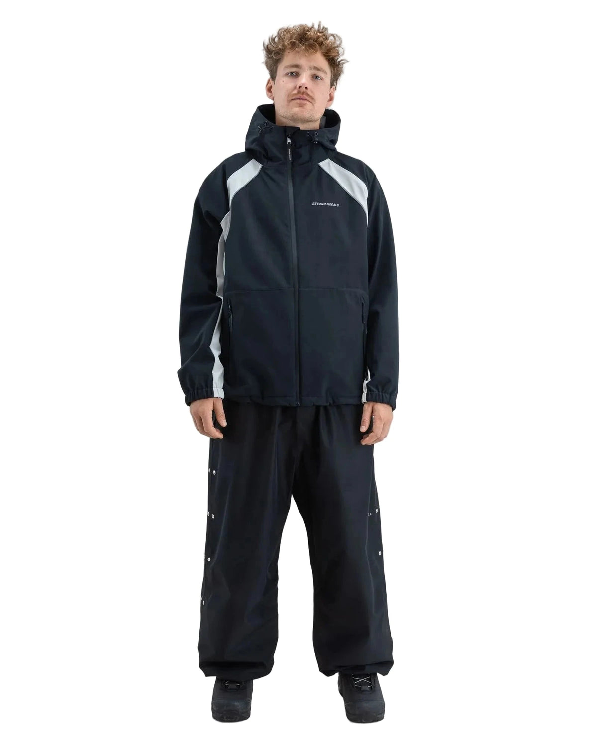 BEYOND MEDALS Soft Shell Snow Jacket Black 2027 Men's Snow Jackets Beyond Medals
