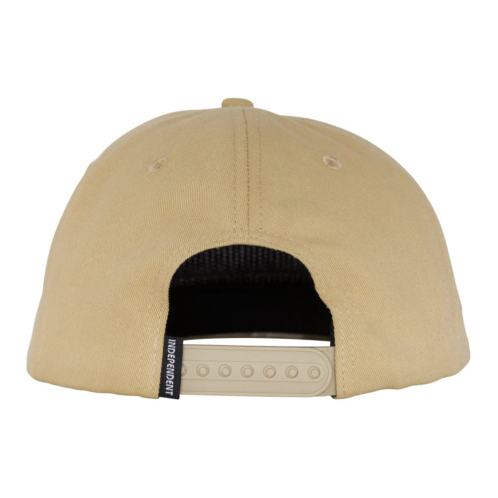 INDEPENDENT Baseplate Snapback Hat Tan Men's Hats Independent