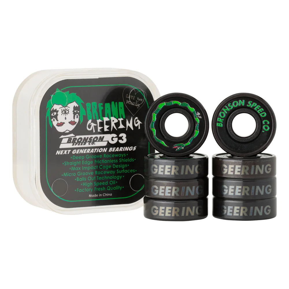 BRONSON Breana Geering Pro G3 Skateboard Bearings Bearings Bronson