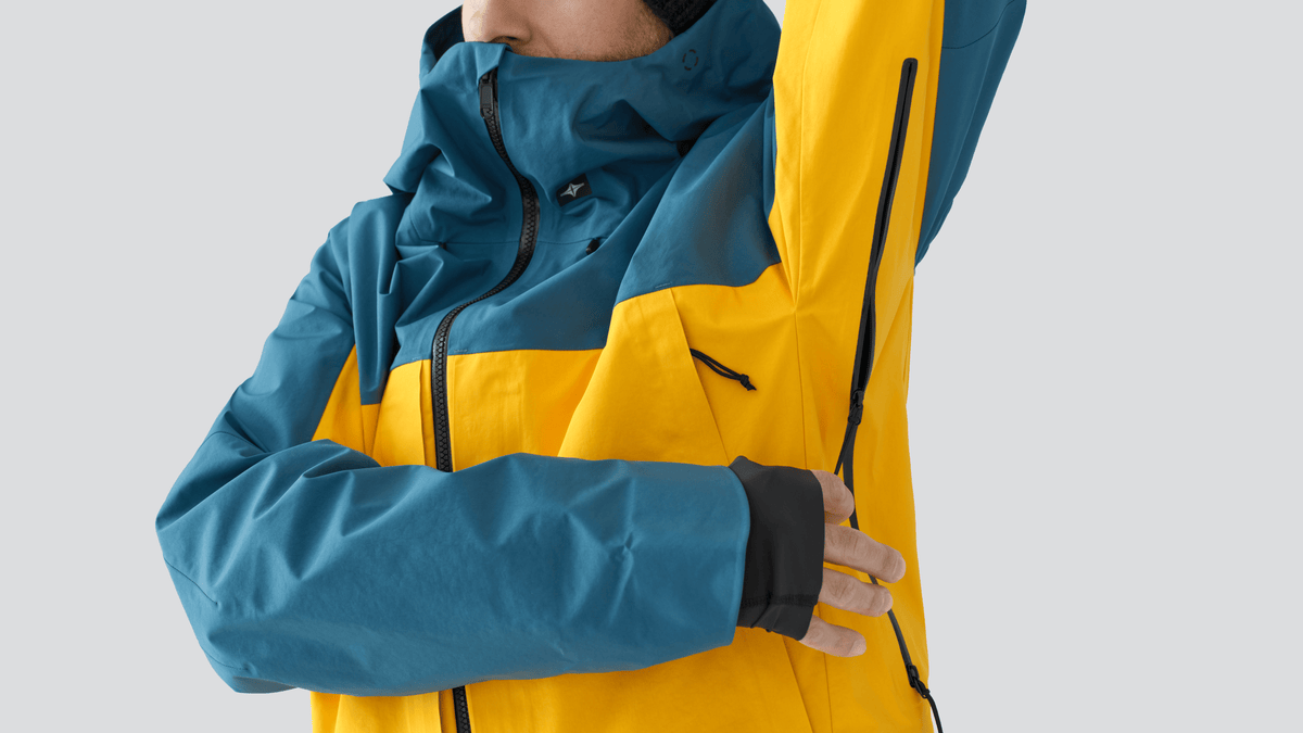 SKYLINE Fuse 3L Guide Snow Jacket Blue Steel/Mango 2027 Men's Snow Jackets Skyline