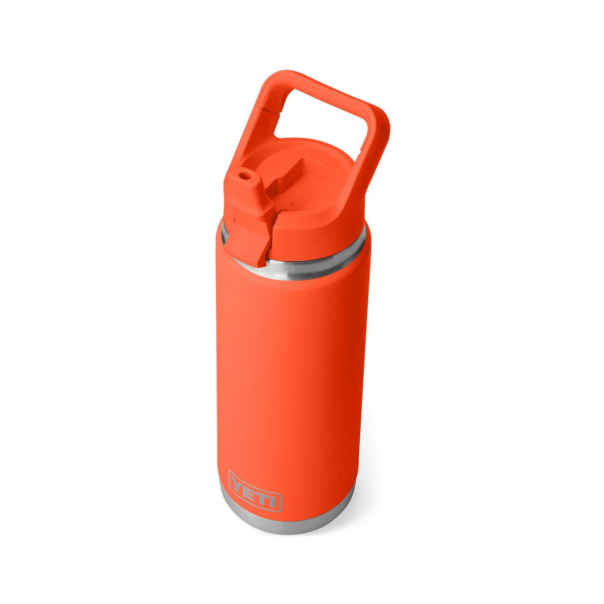 YETI Rambler 769 ML Water Bottle With Colour-Matched Straw Cap Papaya Drinkware Yeti