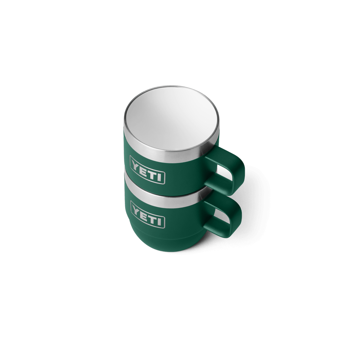 YETI Rambler 177 ML Stackable Cups With Durasip Ceramic Lining Black Forest Green Drinkware Yeti