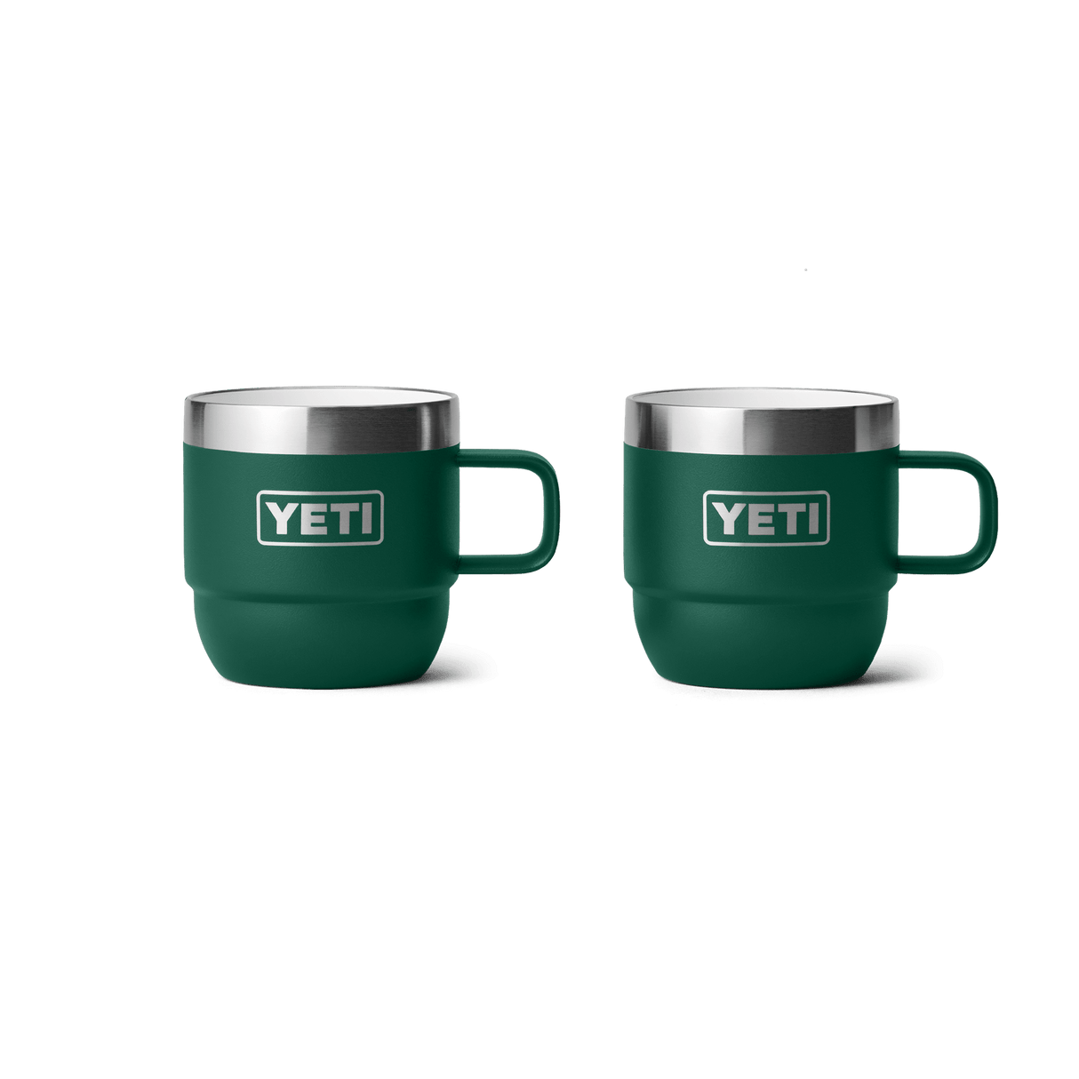 YETI Rambler 177 ML Stackable Cups With Durasip Ceramic Lining Black Forest Green Drinkware Yeti