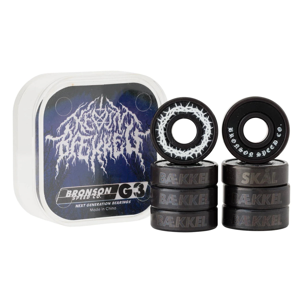BRONSON Kevin Baekkel Pro G3 Skateboard Bearings Bearings Bronson