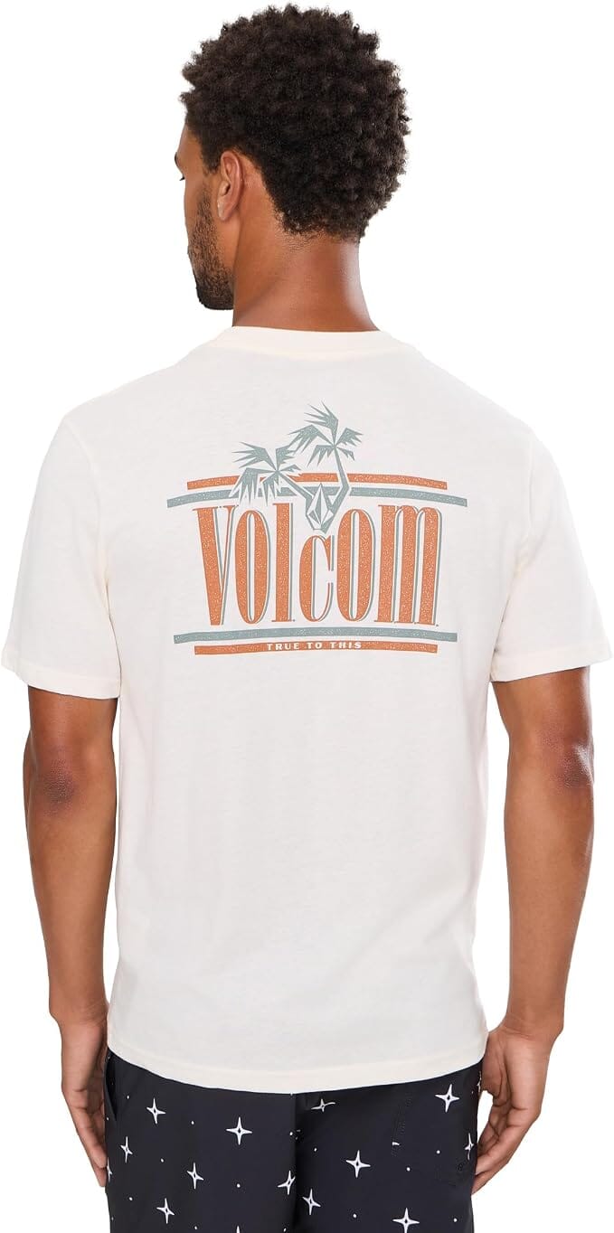 VOLCOM Breathe Deep T-Shirt Off White Heather Men's Short Sleeve T-Shirts Volcom
