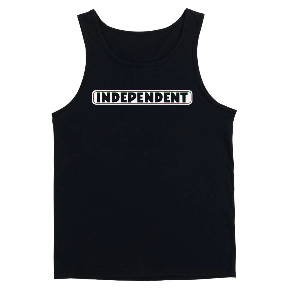 INDEPENDENT Bar Logo Tank Top Black Men's Tank Tops Independent 