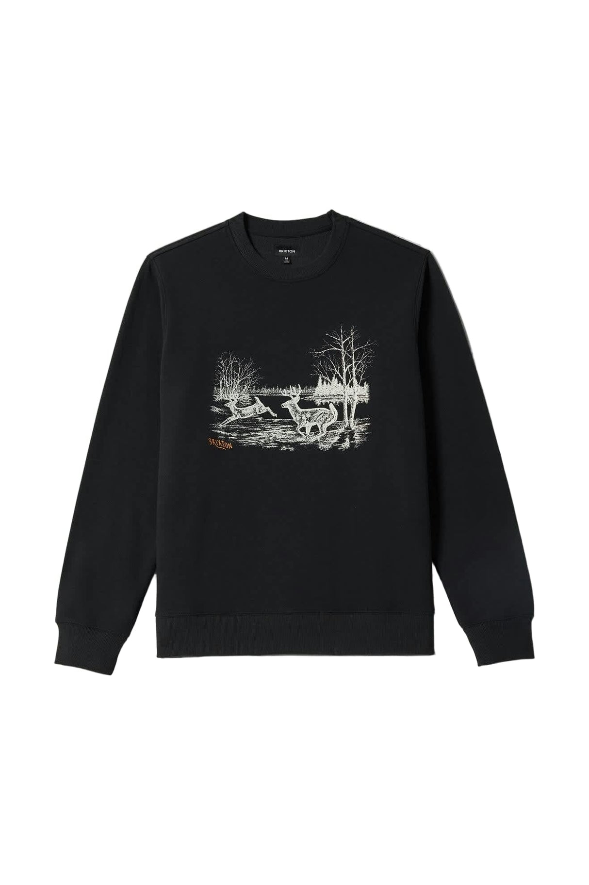 BRIXTON Gallop Crew Black Men's Crewnecks Brixton