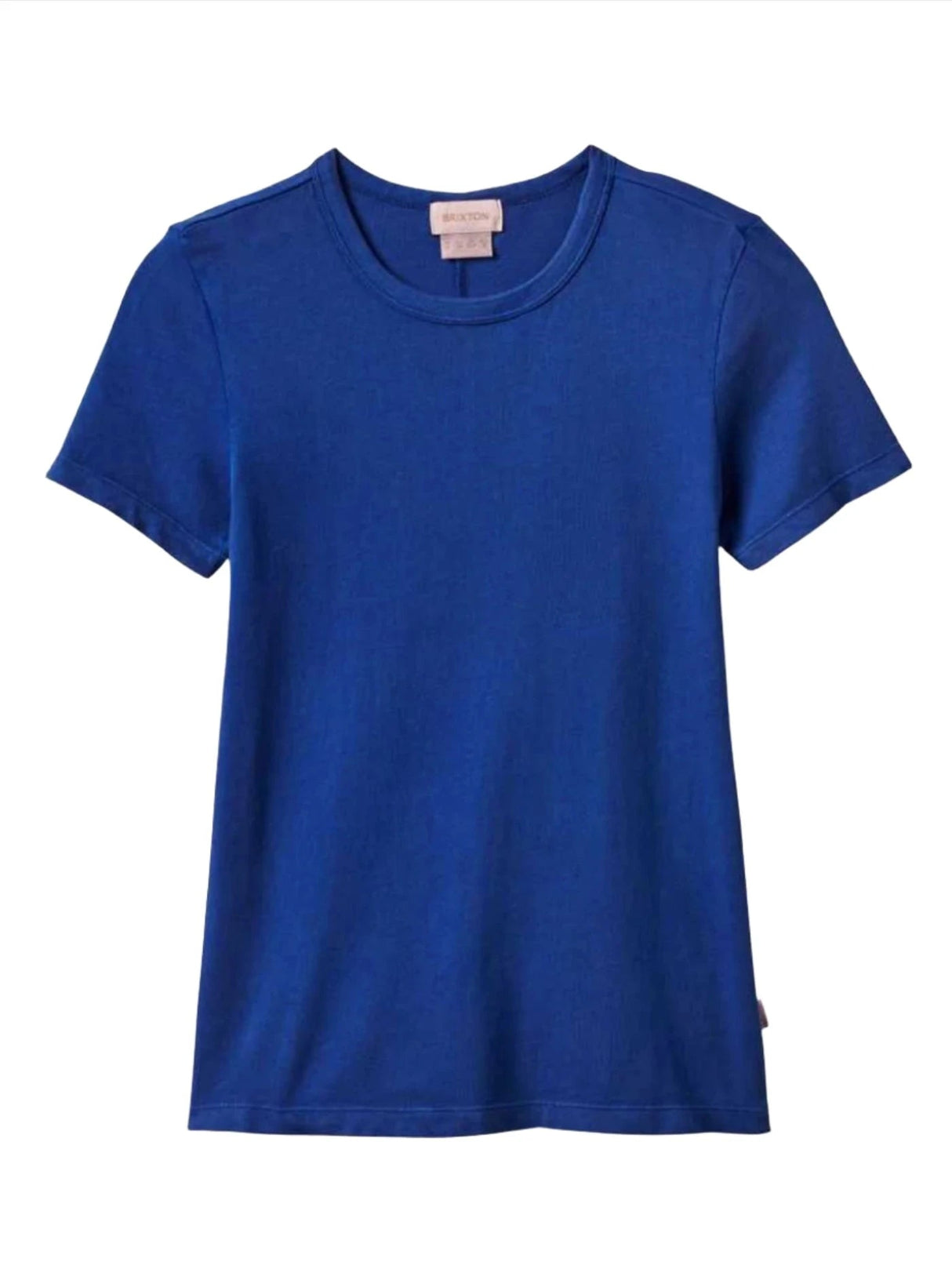 BRIXTON Women's Carefree Organic Garment Dyed Slim Crew T-Shirt Surf The Web Women's T-Shirts Brixton