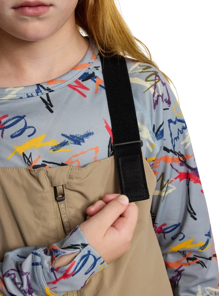 BURTON Kid's Skylar 2L Bib Snow Pants Summit Taupe 2026 Youth Snow Pants Burton