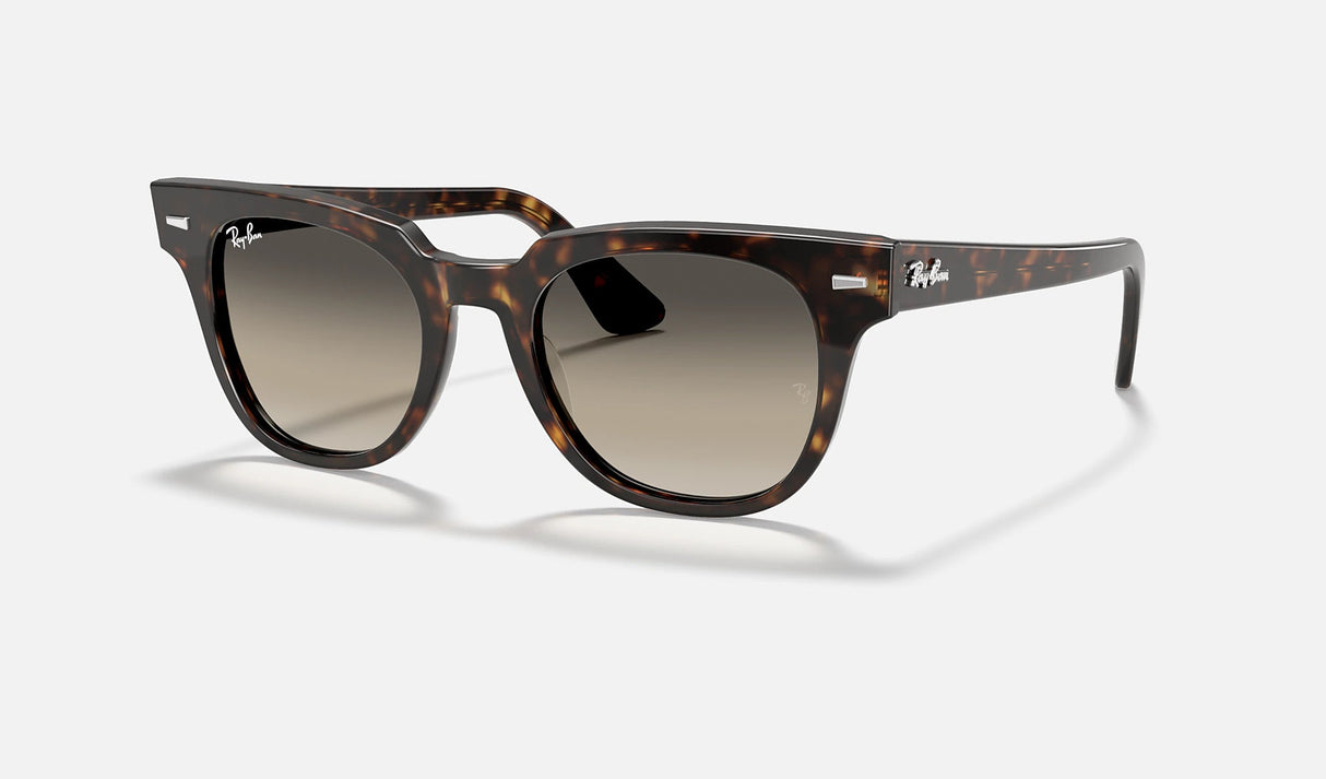 RAY-BAN Meteor Polished Tortoise - Light Grey Sunglasses Sunglasses Ray-Ban