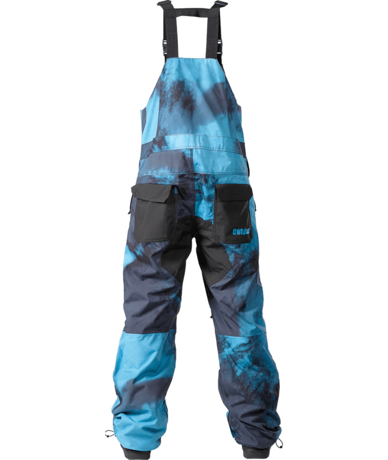 THIRTYTWO Basement Bib Snowboard Pants Haze 2024 Men's Snow Bib Pants Thirtytwo