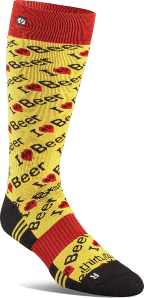 THIRTYTWO TM Merino Snowboard Socks Yellow Men's Snowboard Socks Thirtytwo