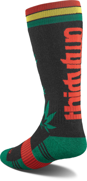 THIRTYTWO TM Merino Snowboard Socks Black/Green Men's Snowboard Socks Thirtytwo