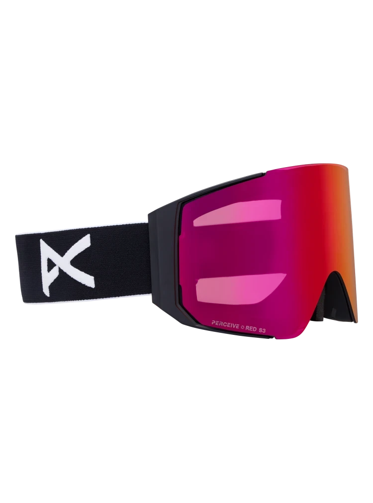 ANON Sync Black - Perceive Sunny Red + Perceive Cloudy Burst + MFI Face Mask Snow Goggle Snow Goggles Anon