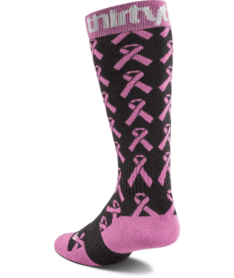 THIRTYTWO Women's B4BC X Merino Snowboard Socks Black/Pink Women's Snowboard Socks Thirtytwo 