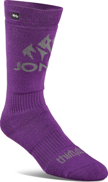 THIRTYTWO Women's Merino X Jones ASI Snowboard Socks Deep Purple Women's Snowboard Socks Thirtytwo