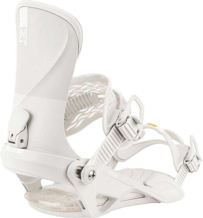 NITRO Women's Fate Snowboard Bindings Off White 2026 Women's Snowboard Bindings Nitro