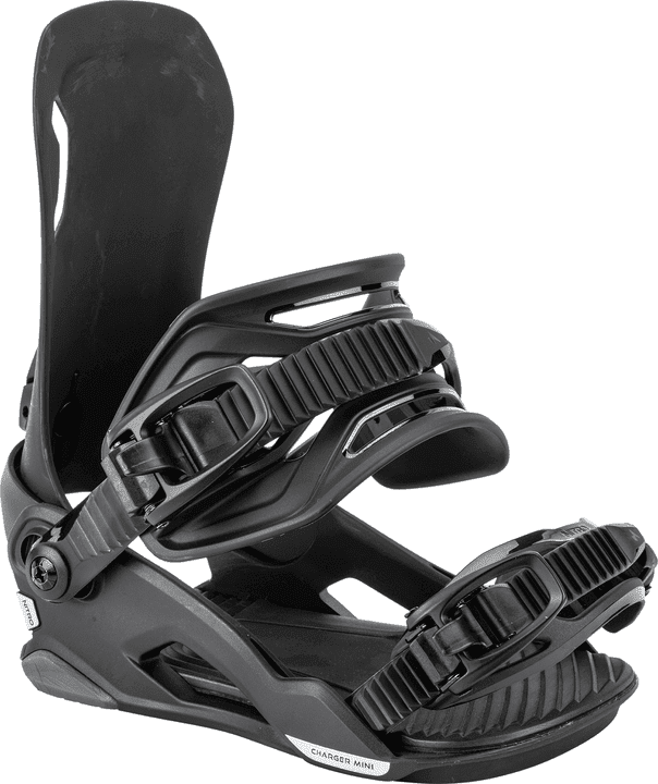 NITRO Youth Charger Mini Snowboard Bindings Ultra Black 2027 Youth Snowboard Bindings Nitro