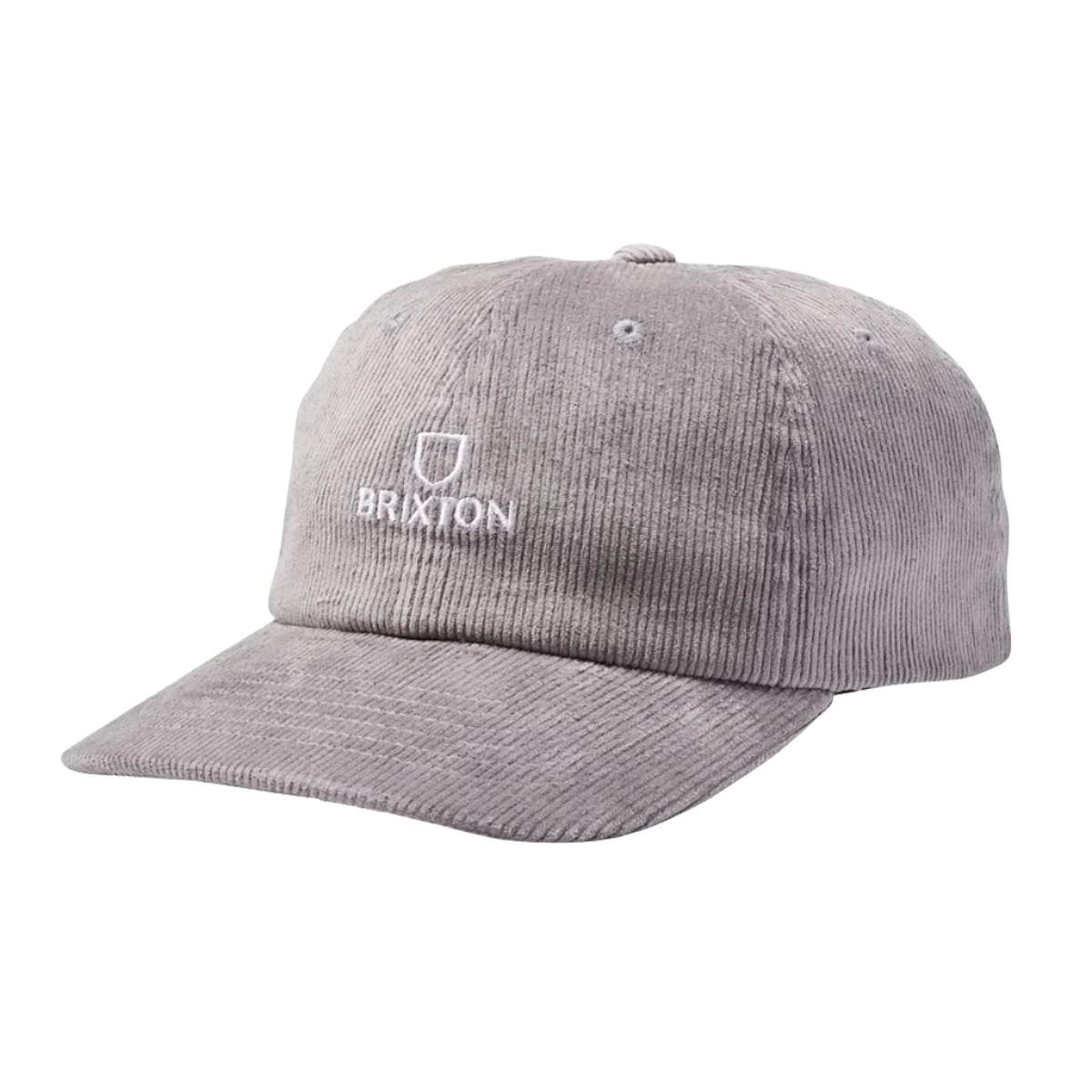 BRIXTON Alpha LP Adjustable Hat Cinder Grey Cord Men's Hats Brixton