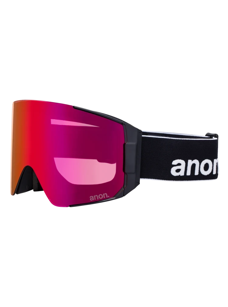 ANON Sync Black - Perceive Sunny Red + Perceive Cloudy Burst + MFI Face Mask Snow Goggle Snow Goggles Anon