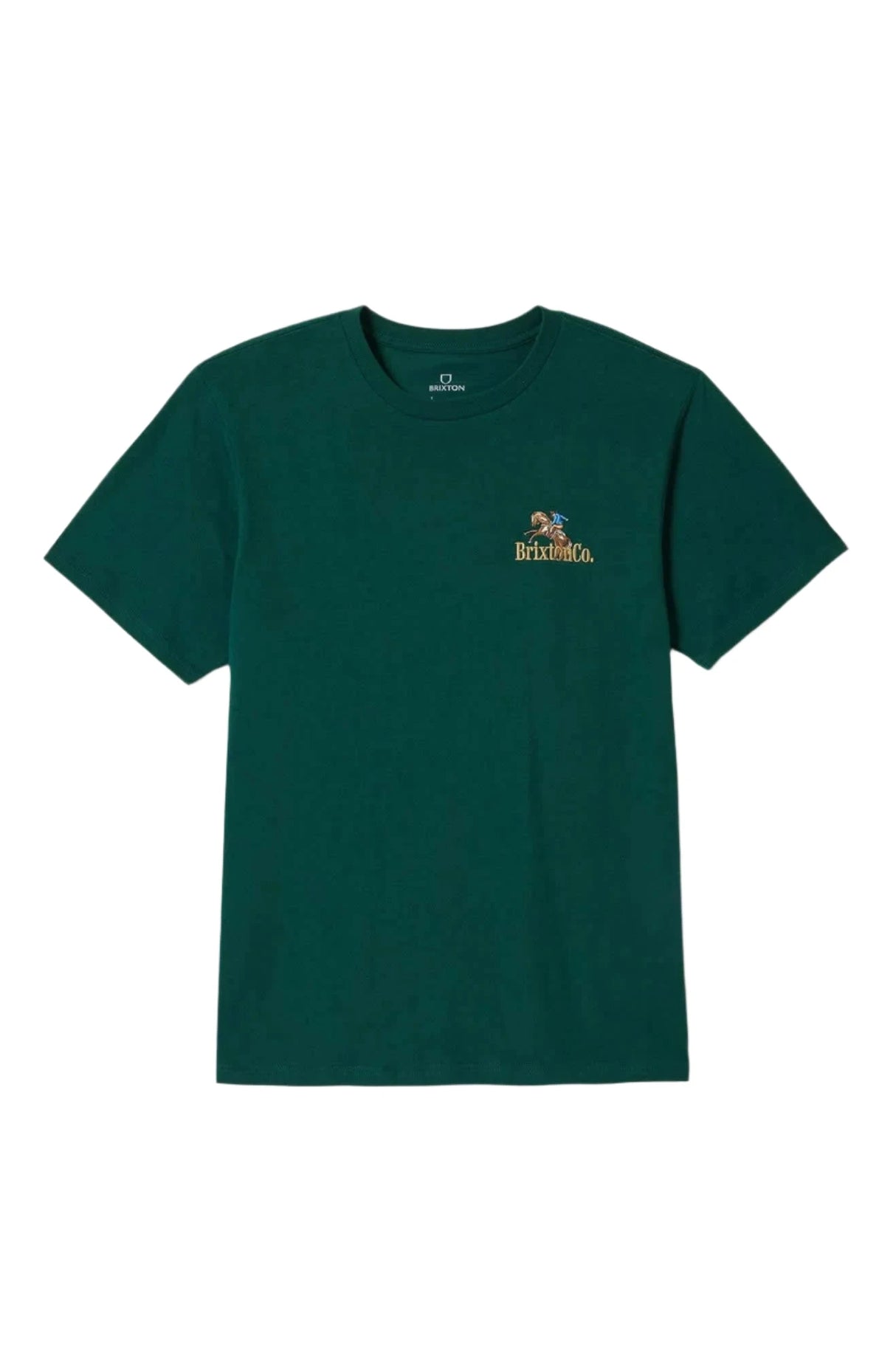 BRIXTON Inwood Standard T-Shirt Deep Emerald Men's Short Sleeve T-Shirts Brixton